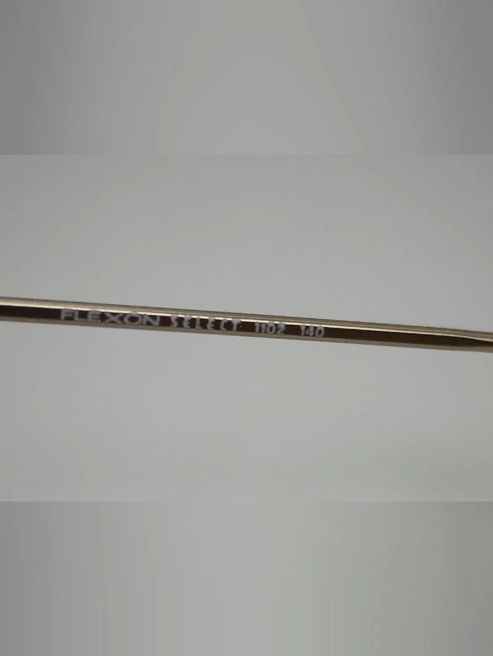 Flexon Select 1102. Women's Oval Metal Eyeglasses - Brushed Gold.